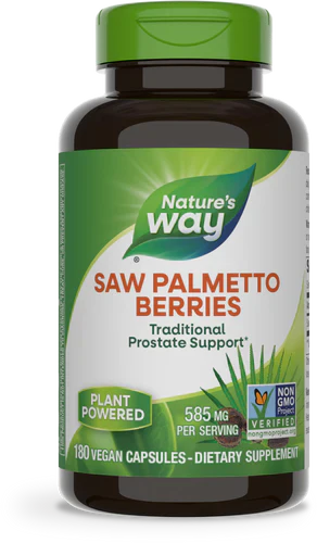 Saw Palmetto Berries 585 mg 180 Vegetarian Capsules by Nature's Way