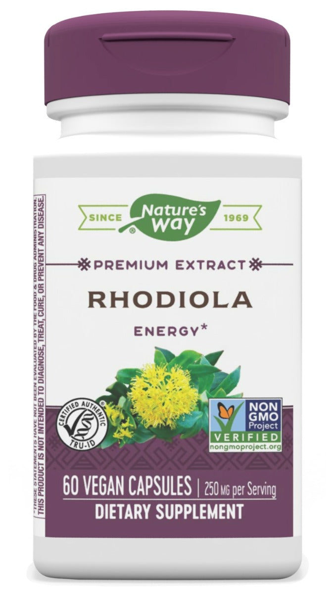 Rhodiola Rosea Standardized 60 Veg Capsules