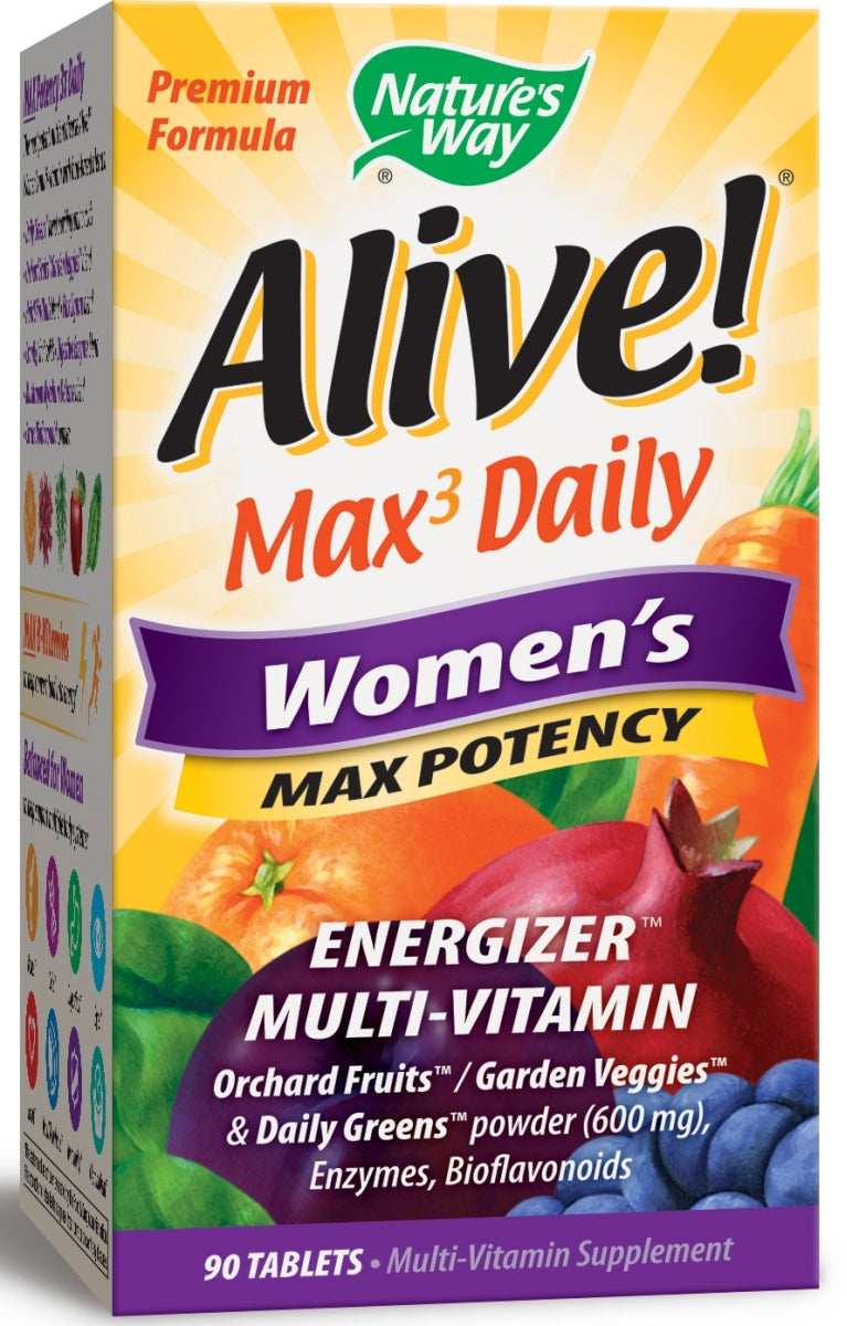 Alive! Max3 Daily Women's Multi Max Potency 90 Tablets