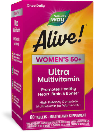 Alive! Women's 50+ Ultra Multi-Vitamin 60 Tablets