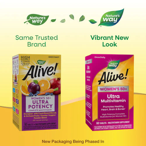 Alive! Women's 50+ Ultra Multi-Vitamin 60 Tablets