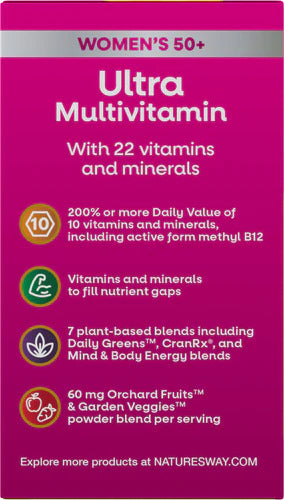 Alive! Women's 50+ Ultra Multi-Vitamin 60 Tablets