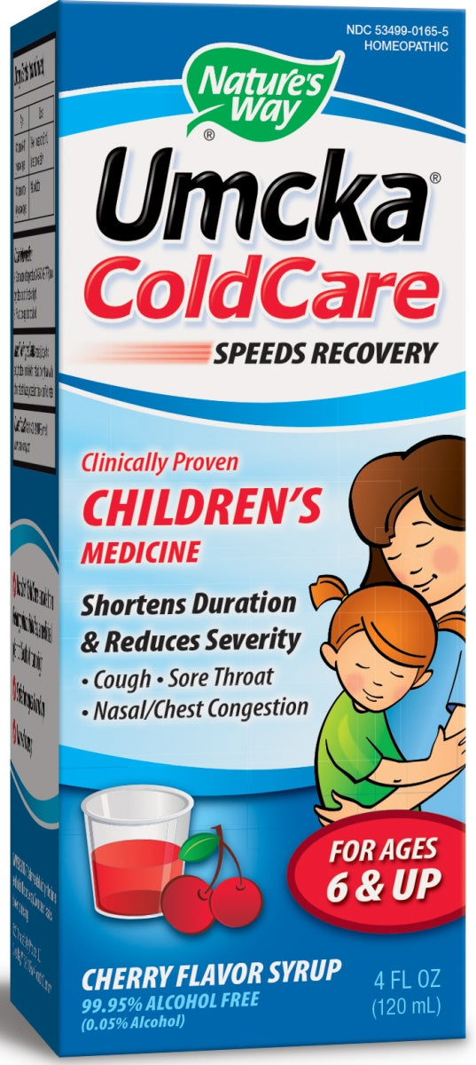 Umcka ColdCare Children's Cherry Flavor Syrup 4 fl oz (120 ml)