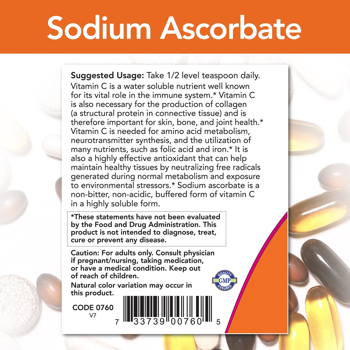 Sodium Ascorbate Vitamin C Powder 8 oz (227 g)