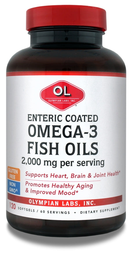 Omega-3 Fish Oils Enteric Coated 2000 mg 120 Softgels