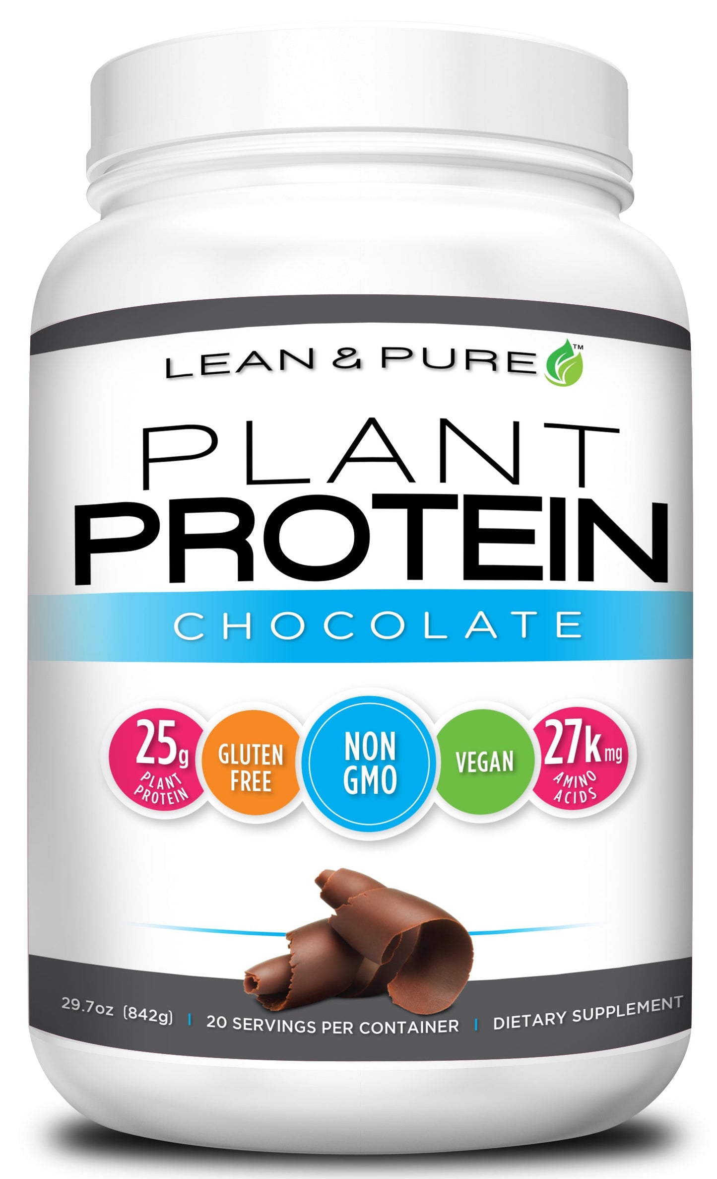 Lean & Pure Plant Protein Chocolate 29.7 oz (842 g)