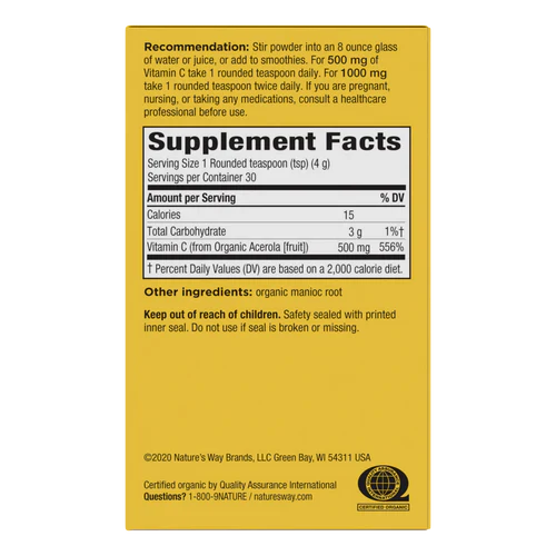 Alive! Vitamin C Powder 4.23 oz (120 g) by Nature's Way