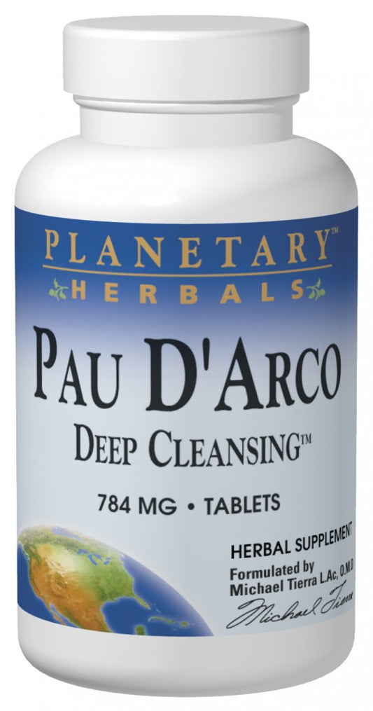 Pau D'Arco Deep Cleanse 72 Tablets by Planetary Herbals
