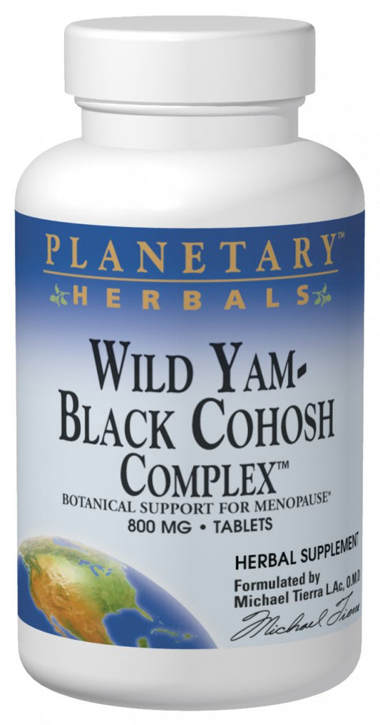 Wild Yam Black Cohosh 60 Tablets by Planetary Herbals