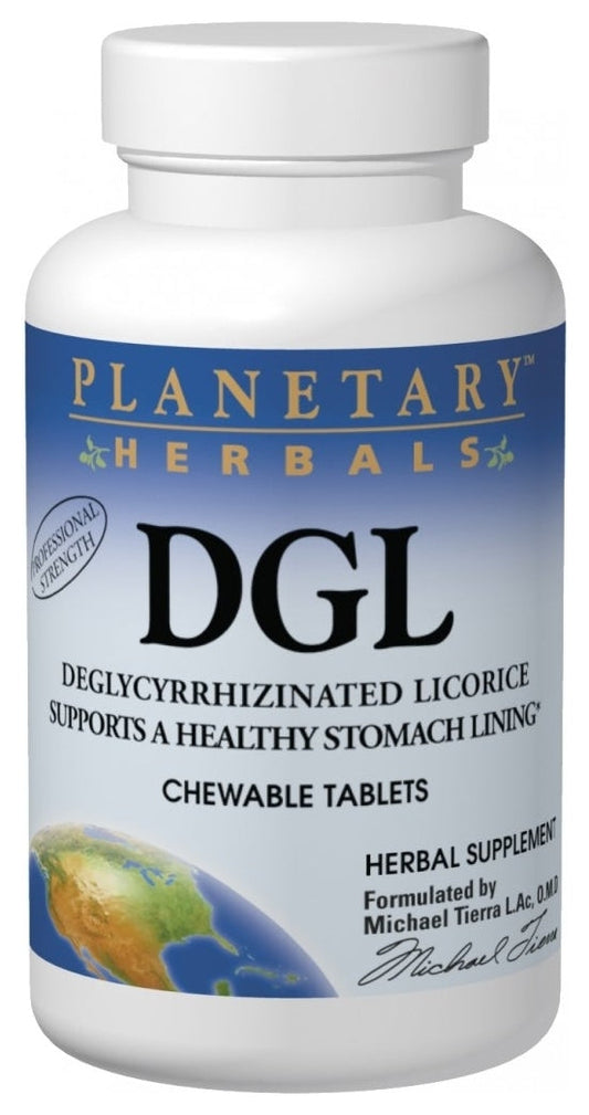 DGL Deglycyrrhizinated Licorice 200 Chewable Tablets