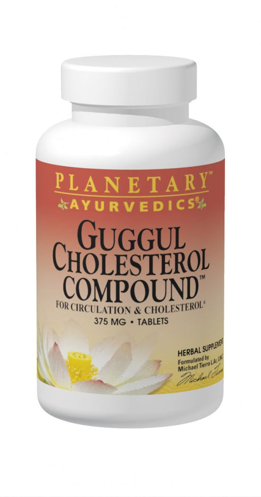 Guggul Cholesterol Compound 375 mg 180 Tablets by Planetary Ayurvedics