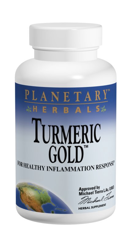 Turmeric Gold 500 mg 120 Tablets by Planetary Herbals