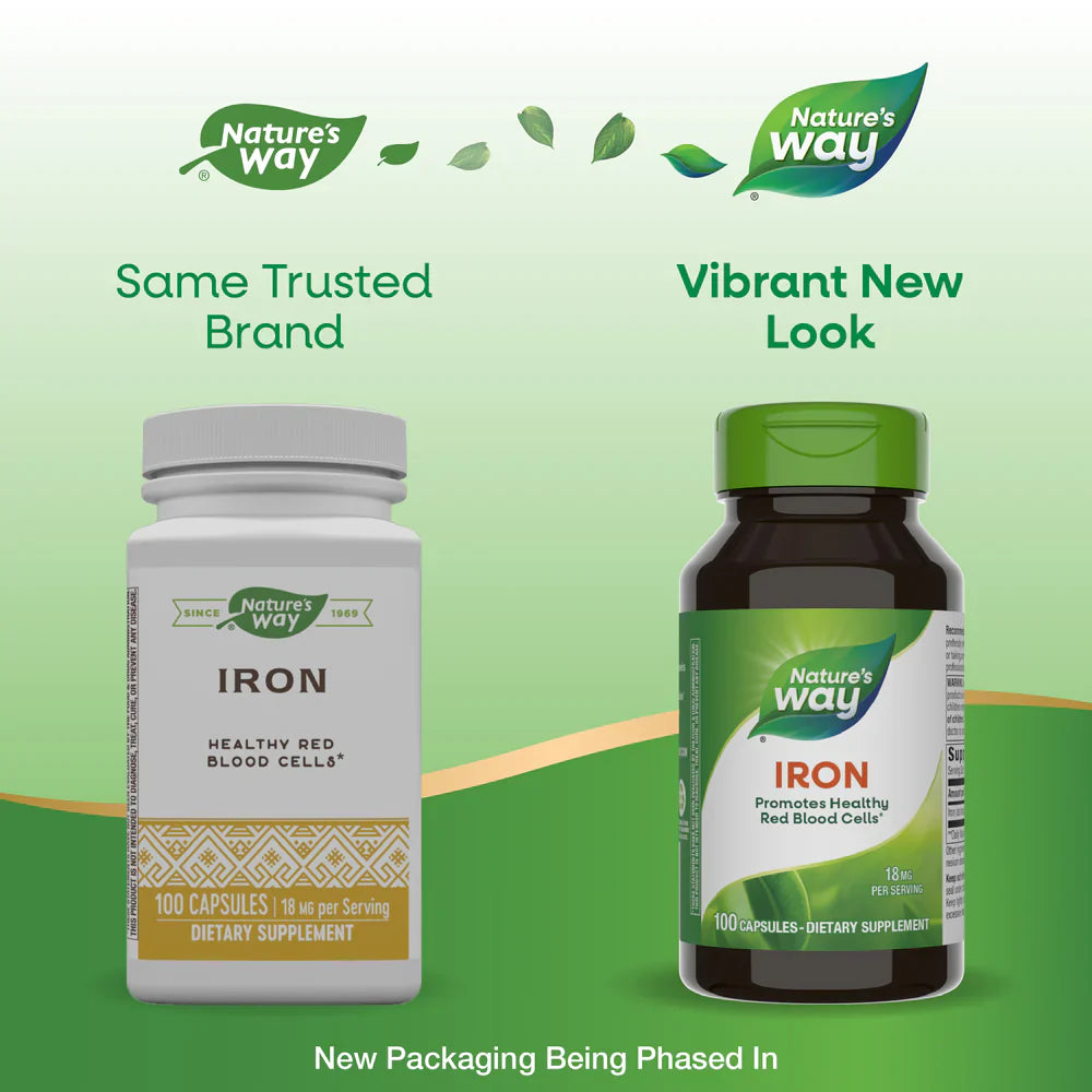 Iron 18 mg 100 Capsules by Nature's Way