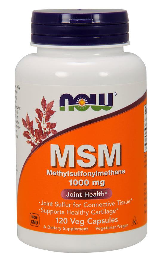 MSM 1000 mg - 120 Veg Capsules