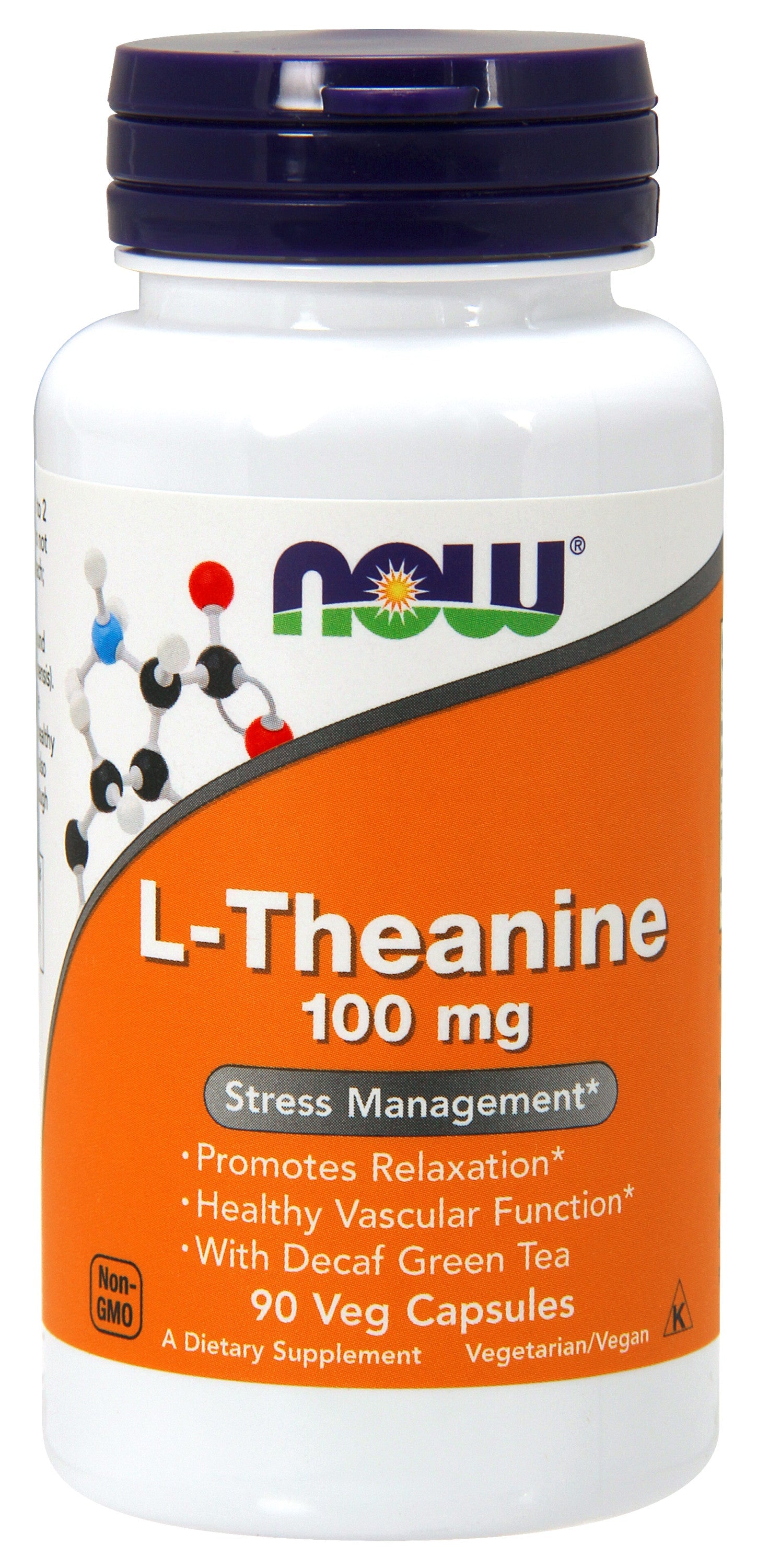 L-Theanine 100 mg 90 Veg Capsules | By Now Foods - Best Price