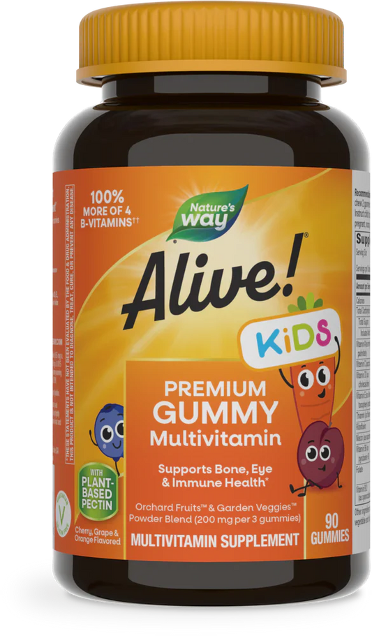 Alive! Kids Premium Multi-Vitamin 90 Gummies by Nature's Way
