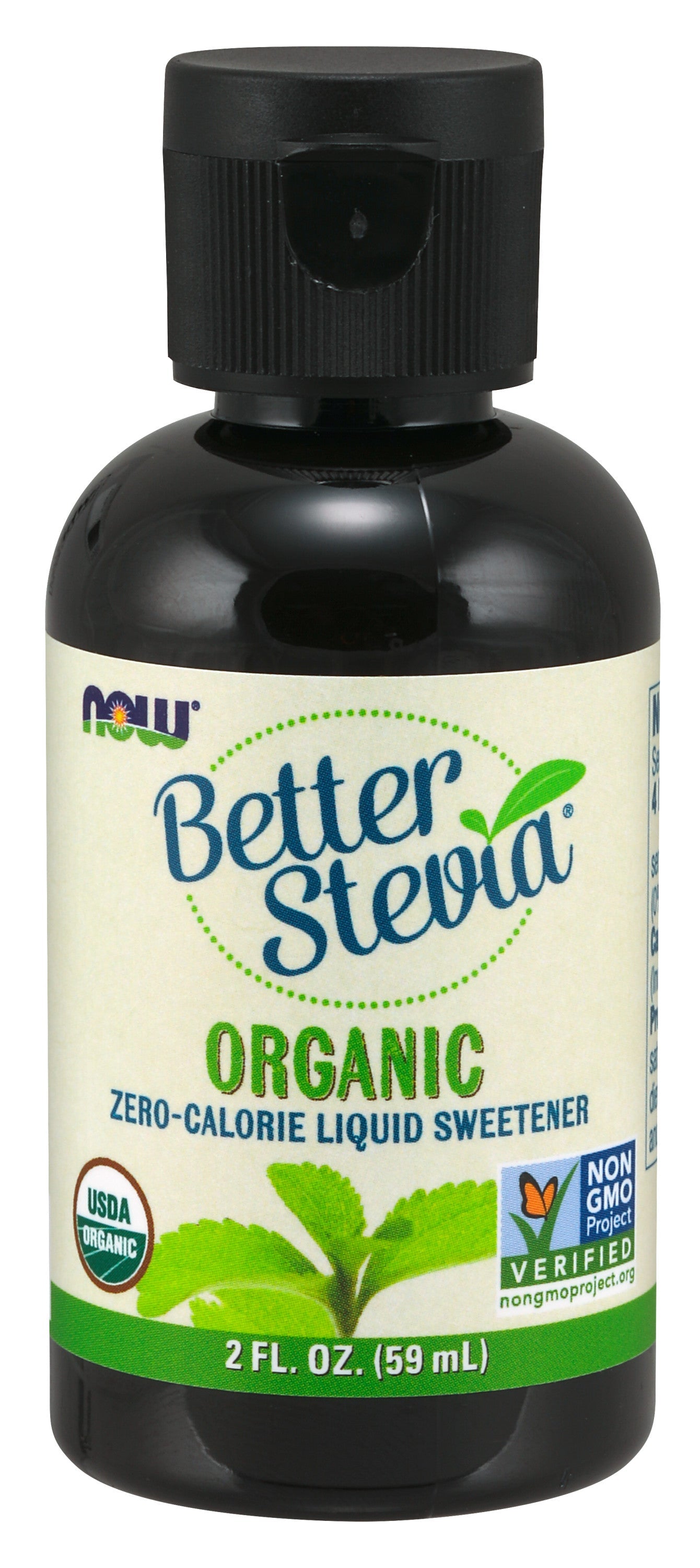 NOW Foods, Better Stevia Liquid Sweetener Organic 2 fl oz (60 ml)