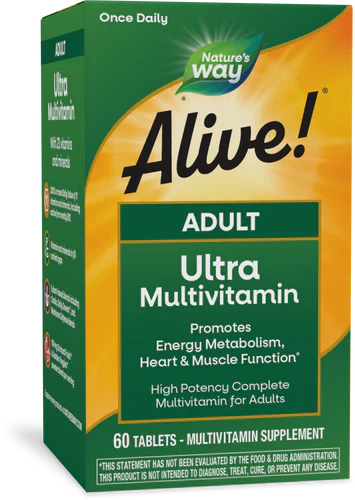 Alive! Once Daily Multi-Vitamin Ultra Potency 60 Tablets