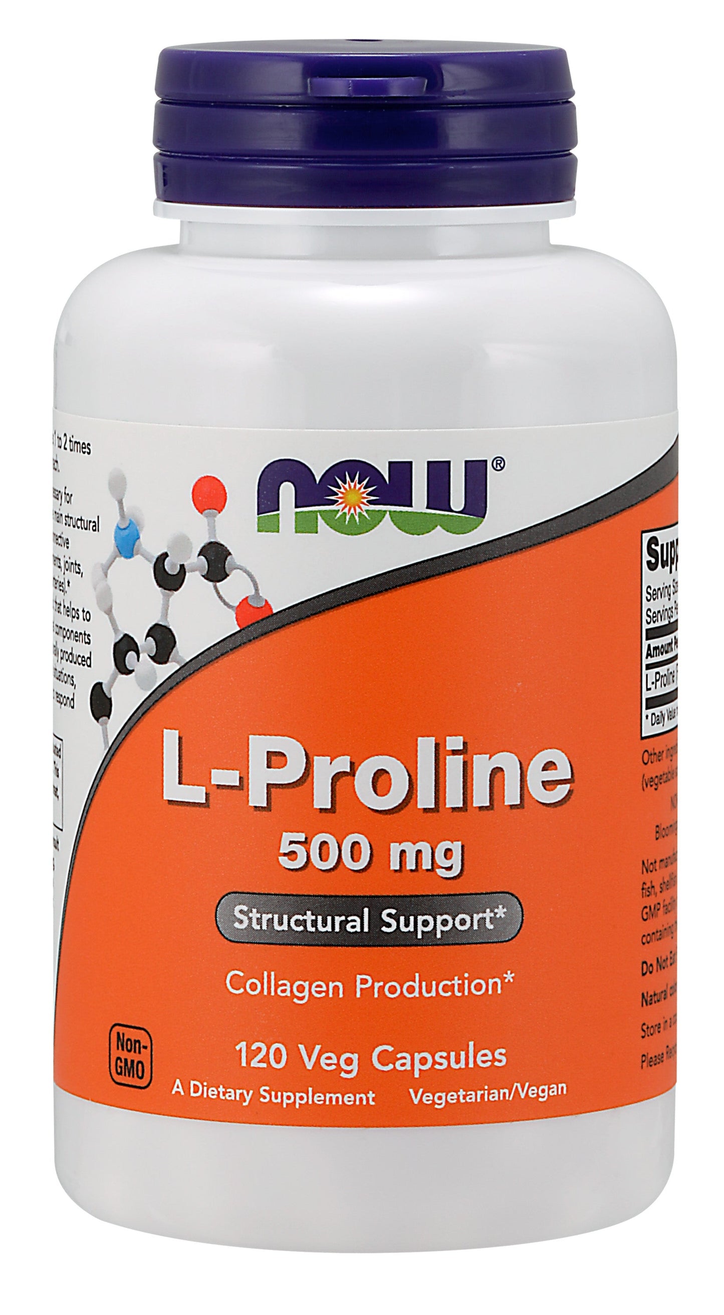 L-Proline 500 mg 120 Veg Capsules