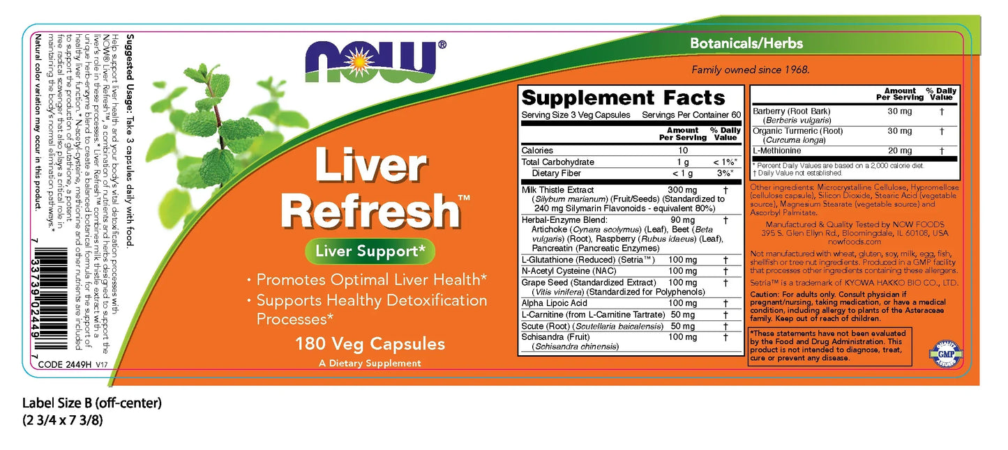 Liver Refresh 180 Veg Capsules - (Pack of 02)