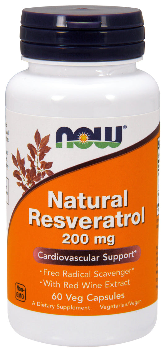 Natural Resveratrol 200 mg 60 Veg Capsules