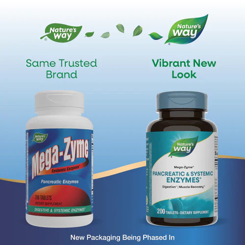 Mega-Zyme 200 Tablets by Nature's Way