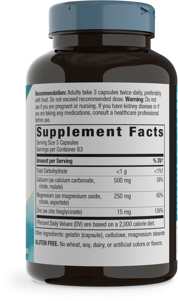 Calcium Mag & Zinc Mineral Complex 250 Capsules by Nature's Way