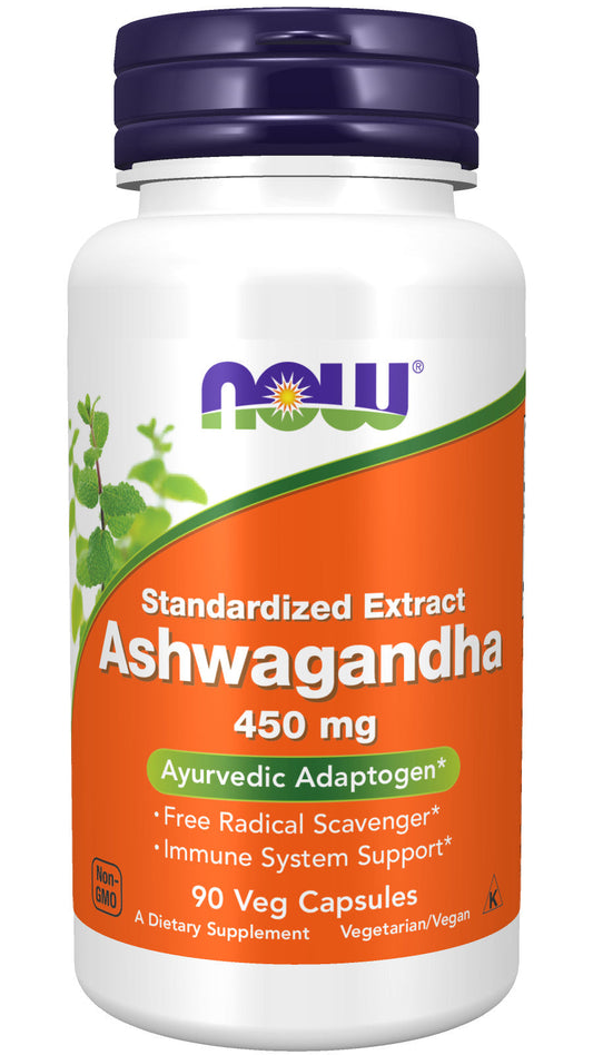 Ashwagandha Standardized Extract 450 mg 90 Veg Capsules