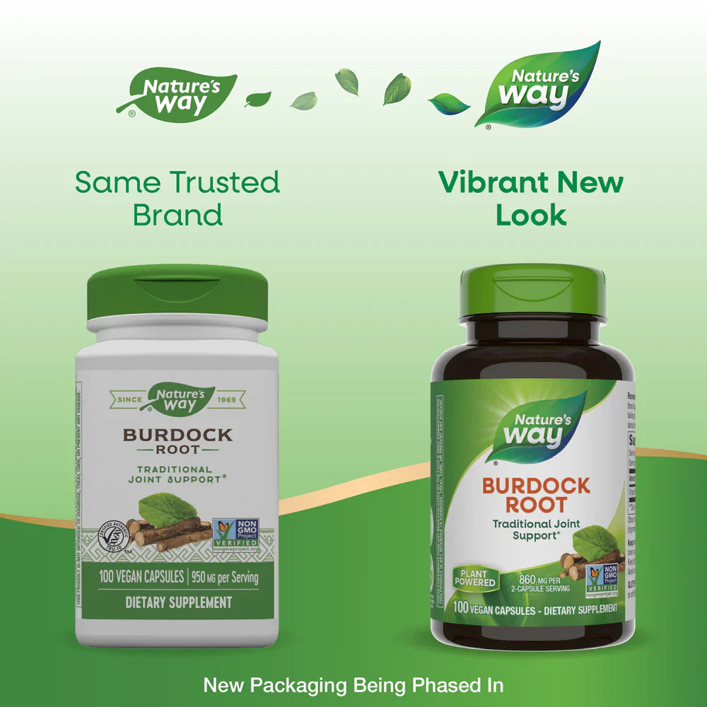 Burdock Root 430 mg 100 Vegetarian Capsules by Nature's Way