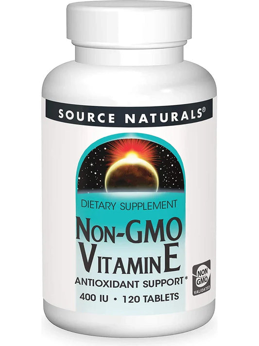 Vitamin E, Non-GMO 400 IU 120 Tablet by Source Naturals