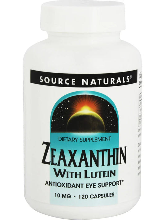 Zeaxanthin with Lutein, 10 mg, 120 Capsules by Source Naturals