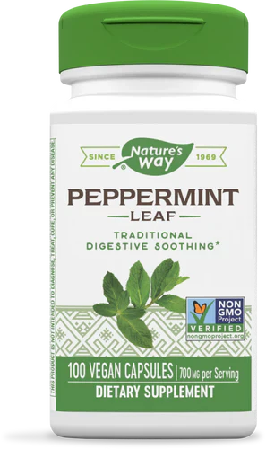 Peppermint Leaf 350 mg 100 Vegetarian Capsules