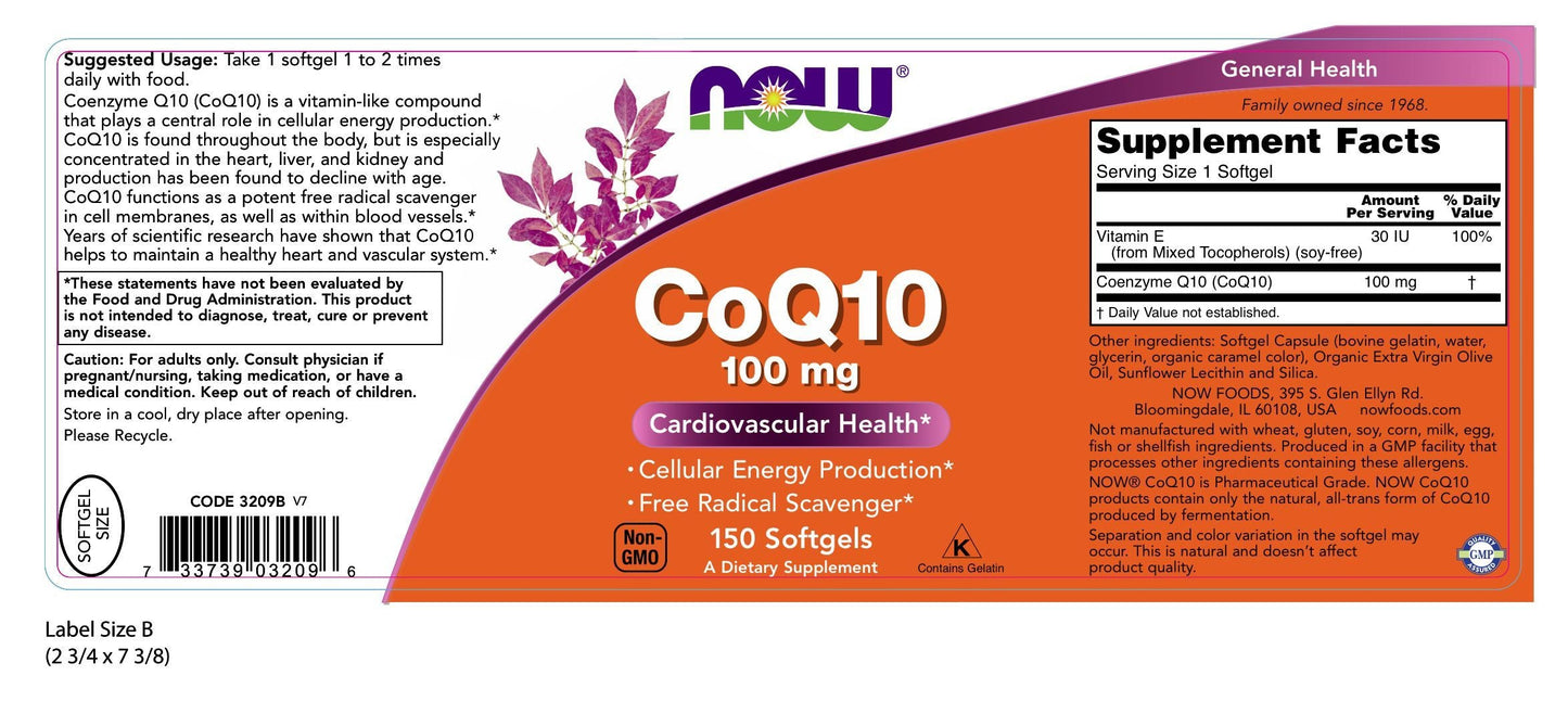 CoQ10 100 mg 150 Softgels