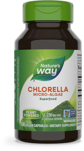 Chlorella Micro-Algae 410 mg 100 Vegetarian Capsules by Nature's Way