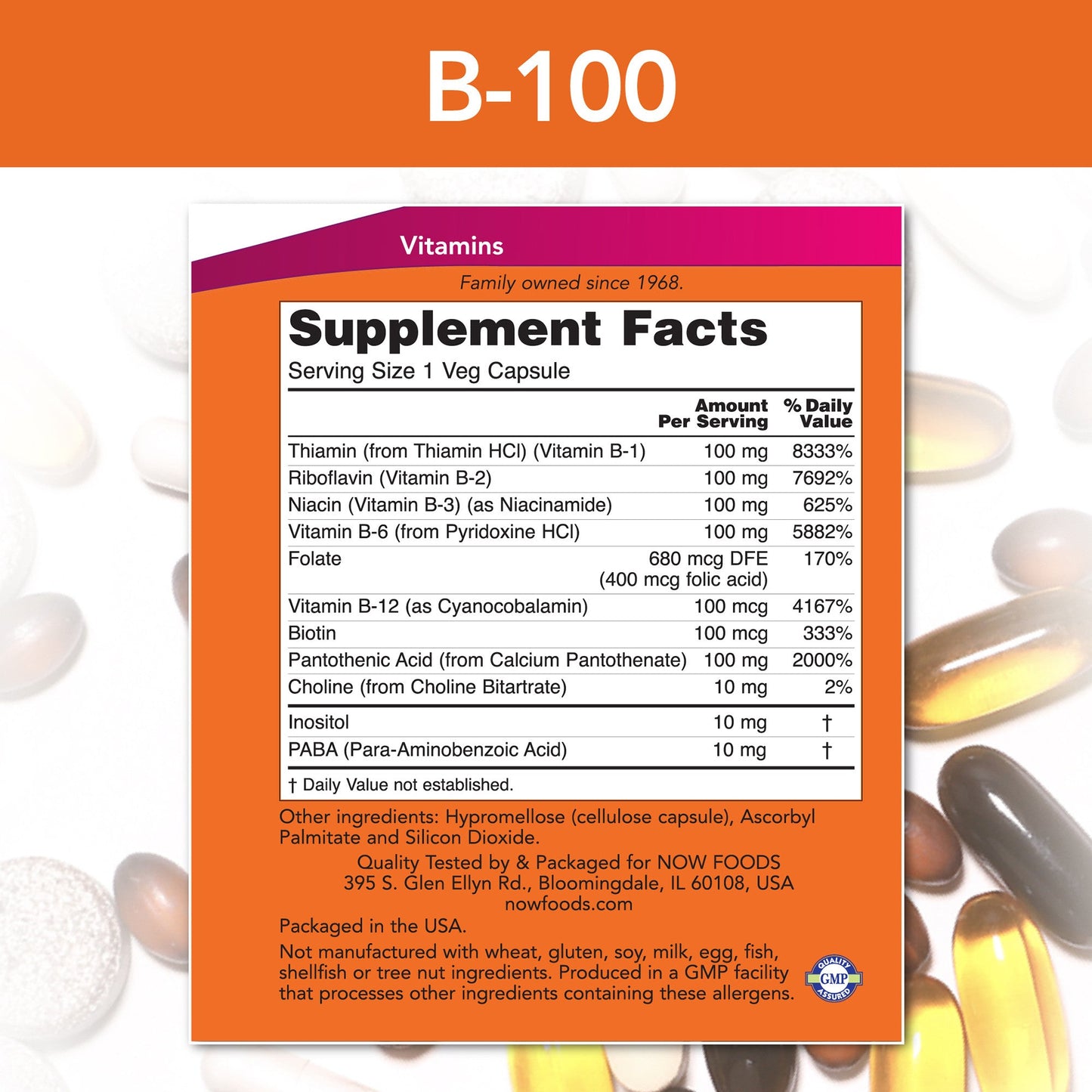 B-100 250 Capsules