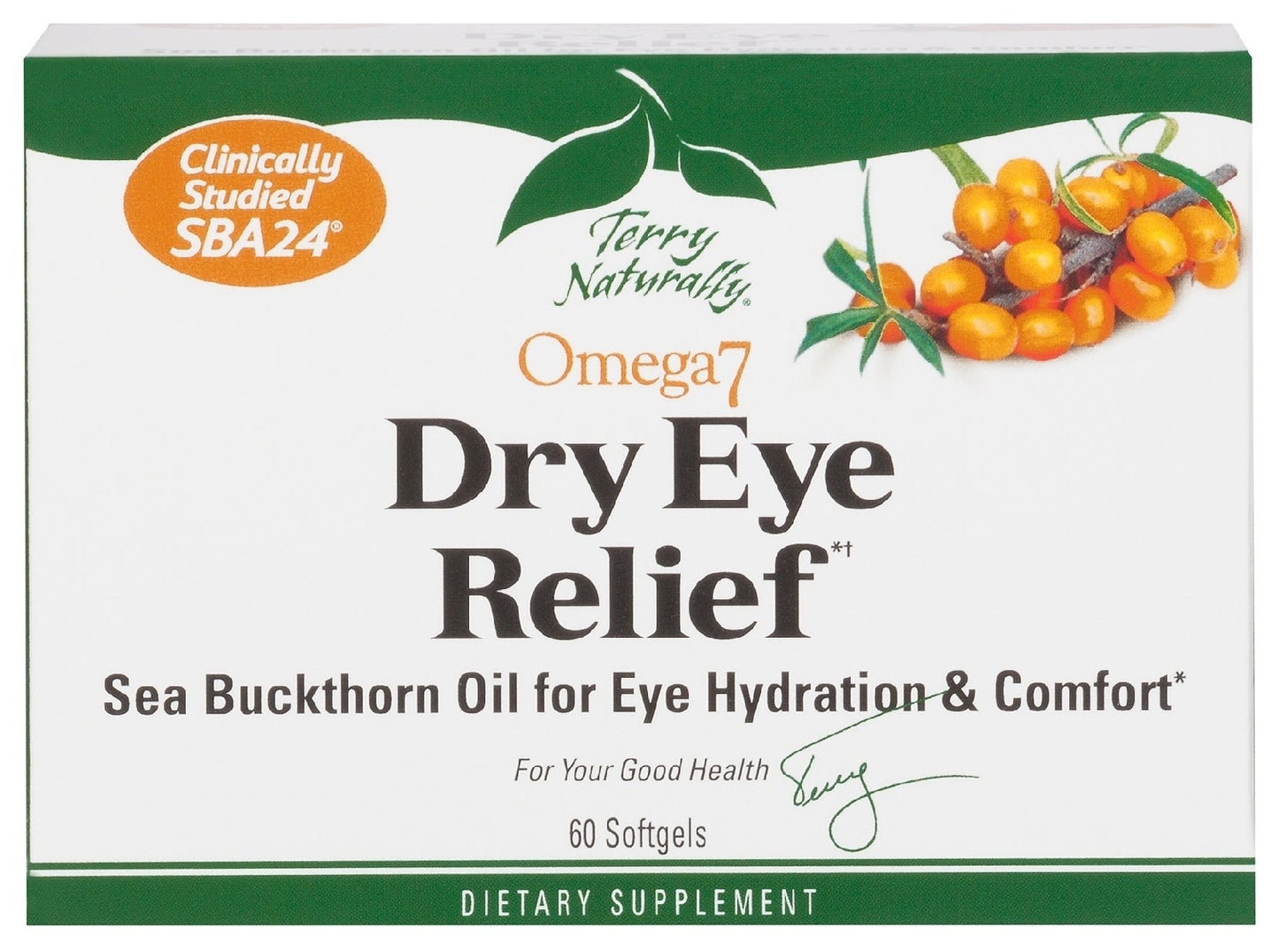 Terry Naturally Omega7 Eye Relief 60 Softgels