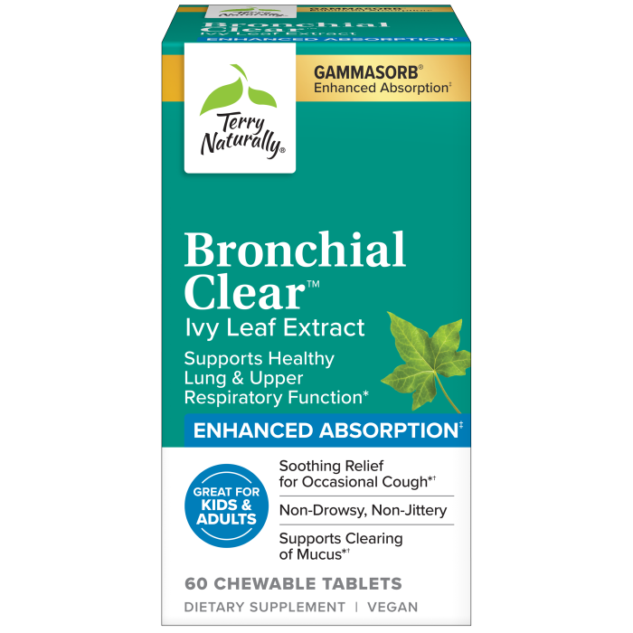 Bronchial Clear Ivy Leaf Extract 60 Chewable Tablets