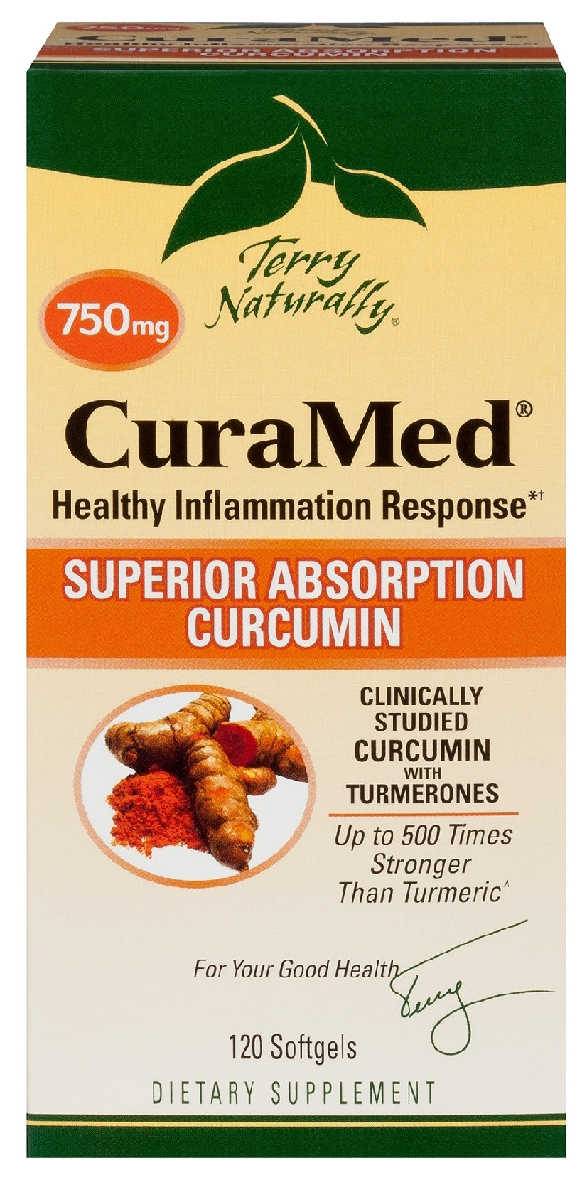 Terry Naturally CuraMed 750 mg 120 Softgels