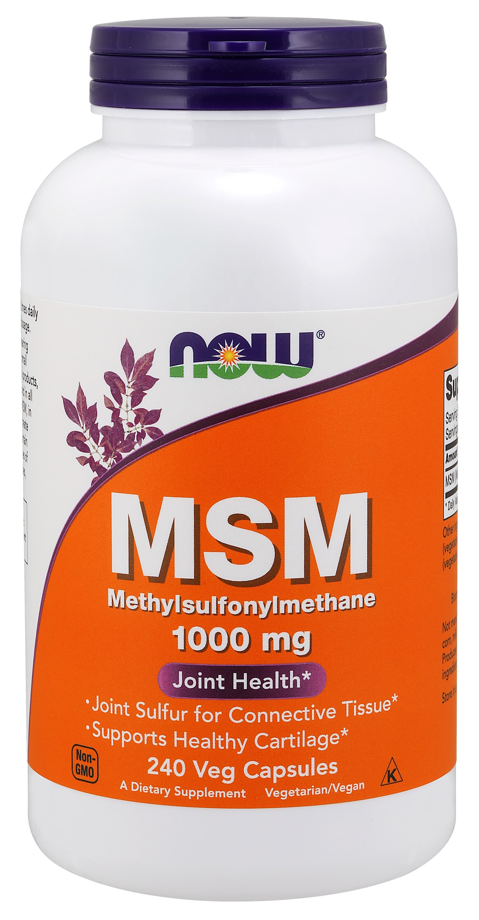 MSM 1000 mg 240 Veg Capsules