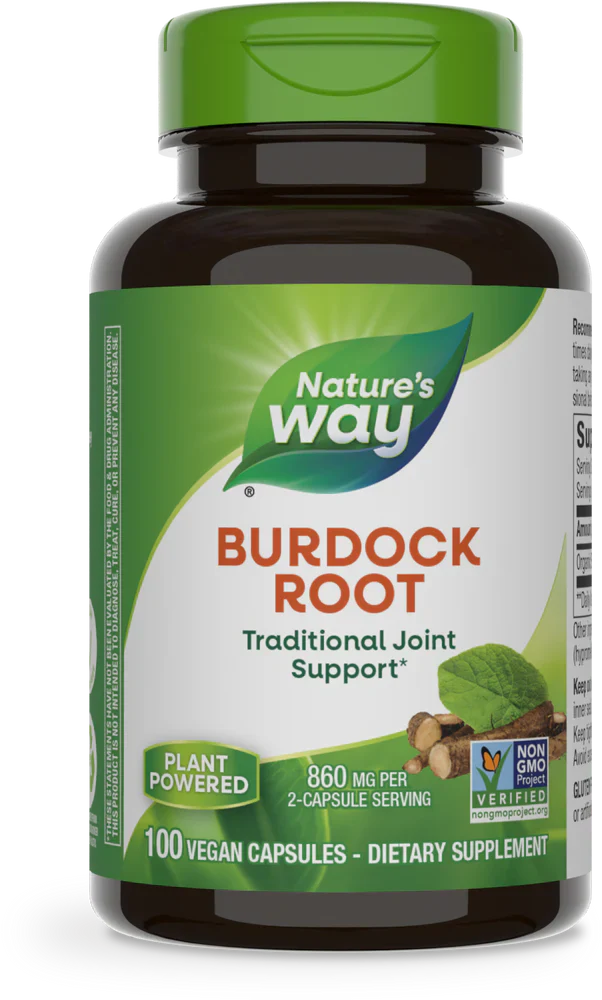Burdock Root 430 mg 100 Vegetarian Capsules by Nature's Way