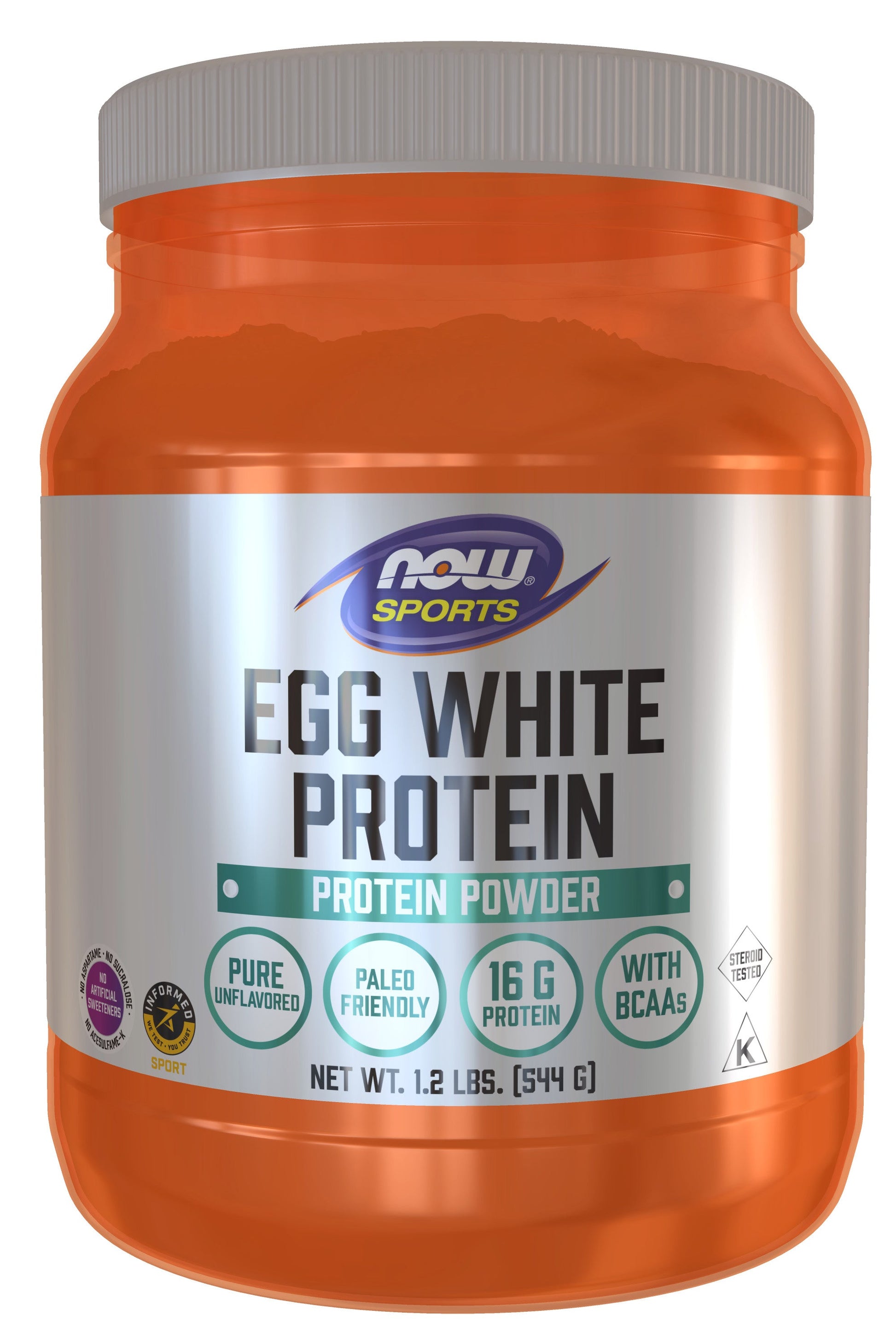 Eggwhite Protein Pure Powder 1.2 lb (544 g) | By Now sports - Best Price