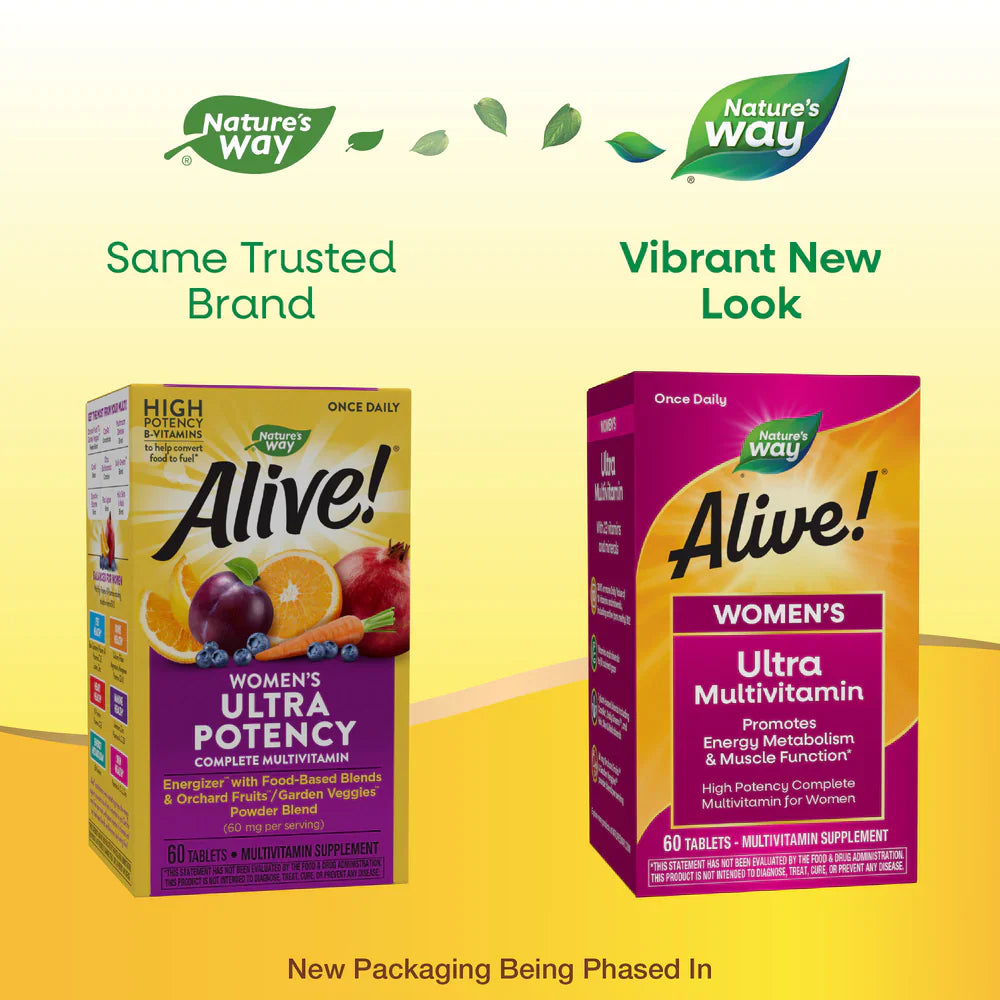 Alive! Once Daily Women's Ultra Potency Multi-Vitamin 60 Tablets