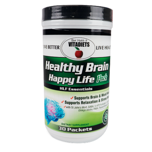 Healthy Brain Happy Life Pack 30 Packets by Your Health & Vitadiets