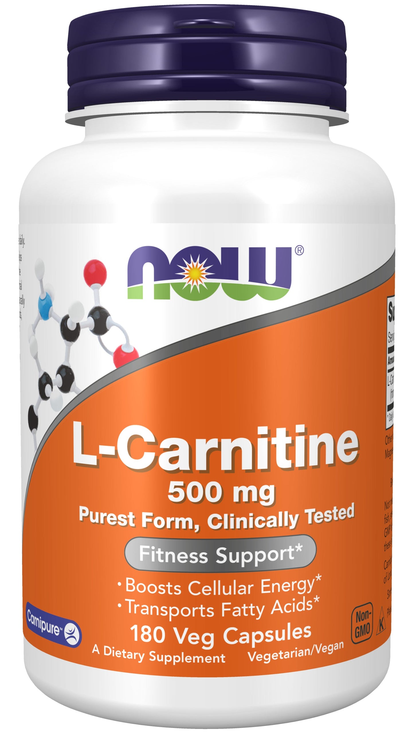 L-Carnitine 500 mg 180 Veg Capsules