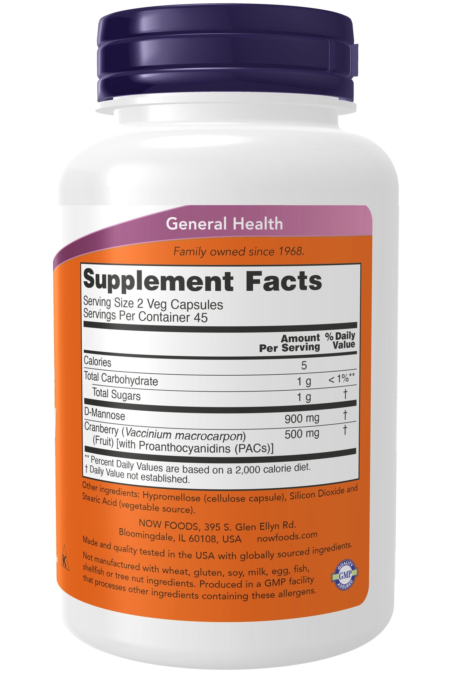 Mannose Cranberry 90 Veg Capsules