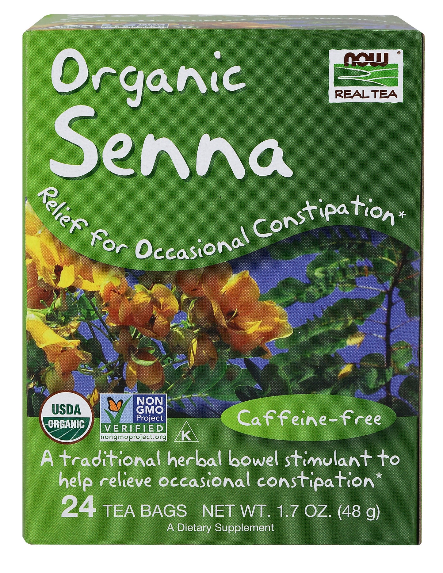 Senna Tea 24 Tea Bags | By Now Foods - Best Price