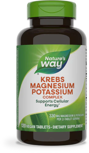 Krebs Magnesium Potassium Complex 120 Vegan Tablets