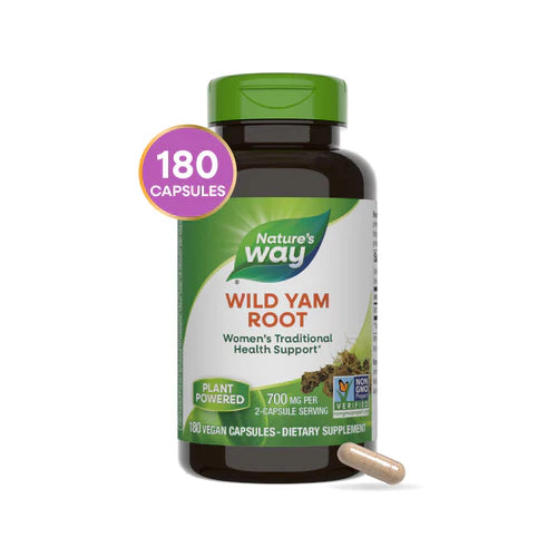 Wild Yam Root 350 mg 180 Vegetarian Capsules by Nature's Way