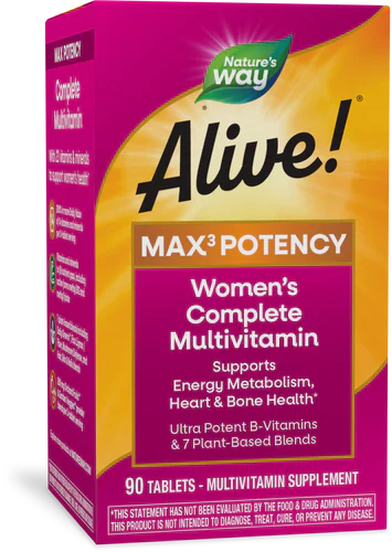 Alive! Max3 Daily Women's Multi Max Potency 90 Tablets