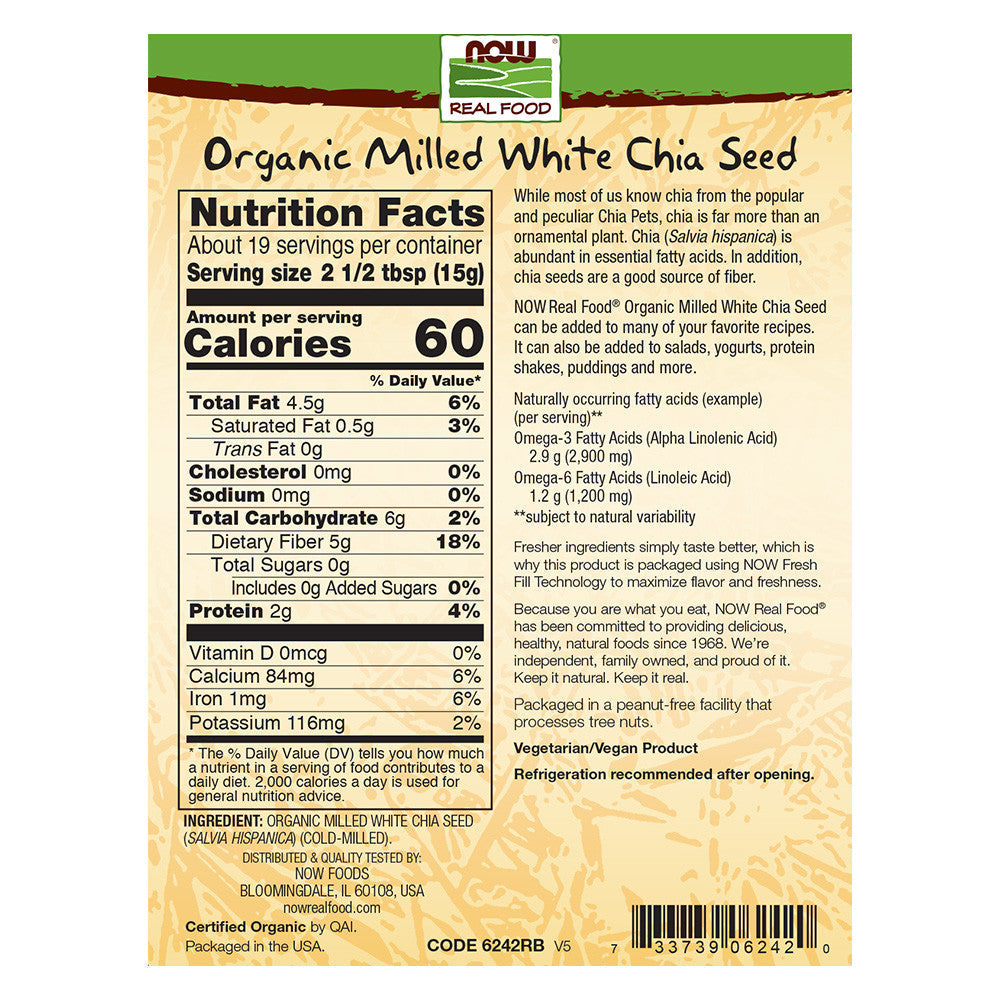 Milled White Chia Seed 10 oz (284 g)